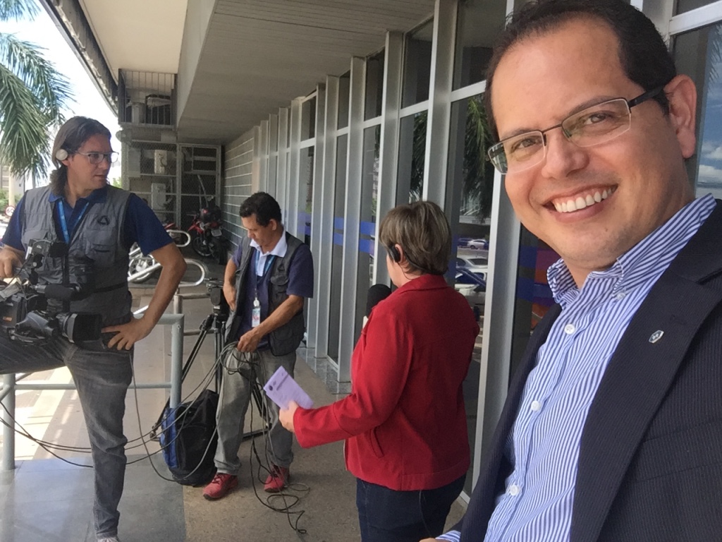 Equipe de filmagem Centro América